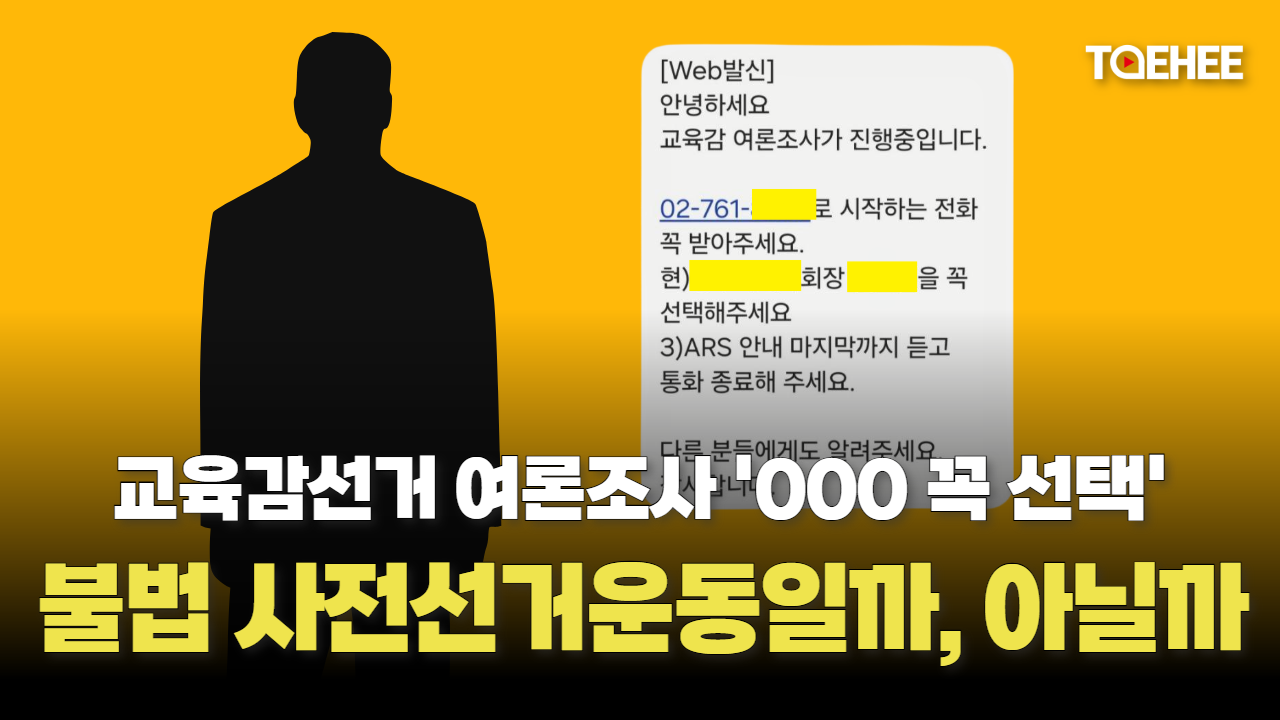 여론조사 선택호소 문자메시지 선거법 위반일까